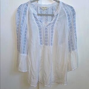 Indigo Rose Boho Blouse
